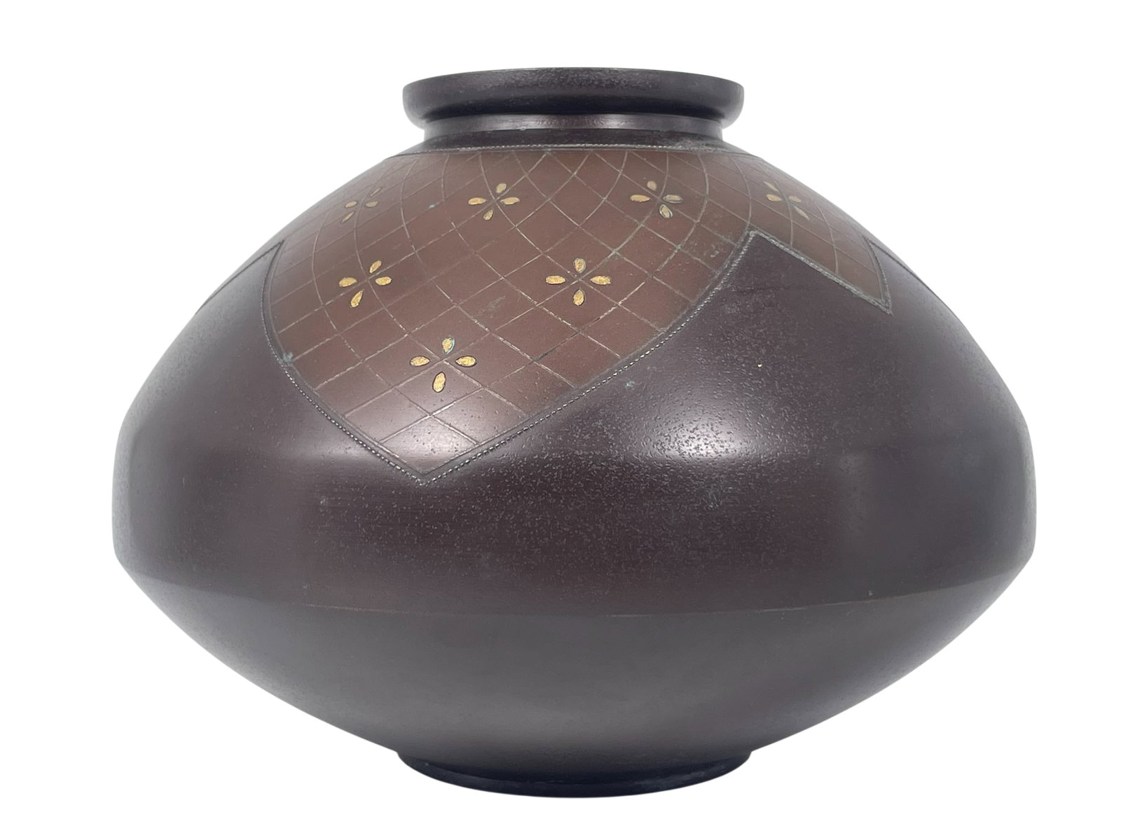 A Japanese Mixed Metal Vase Art Deco, Maker's Mark (1 of 11)