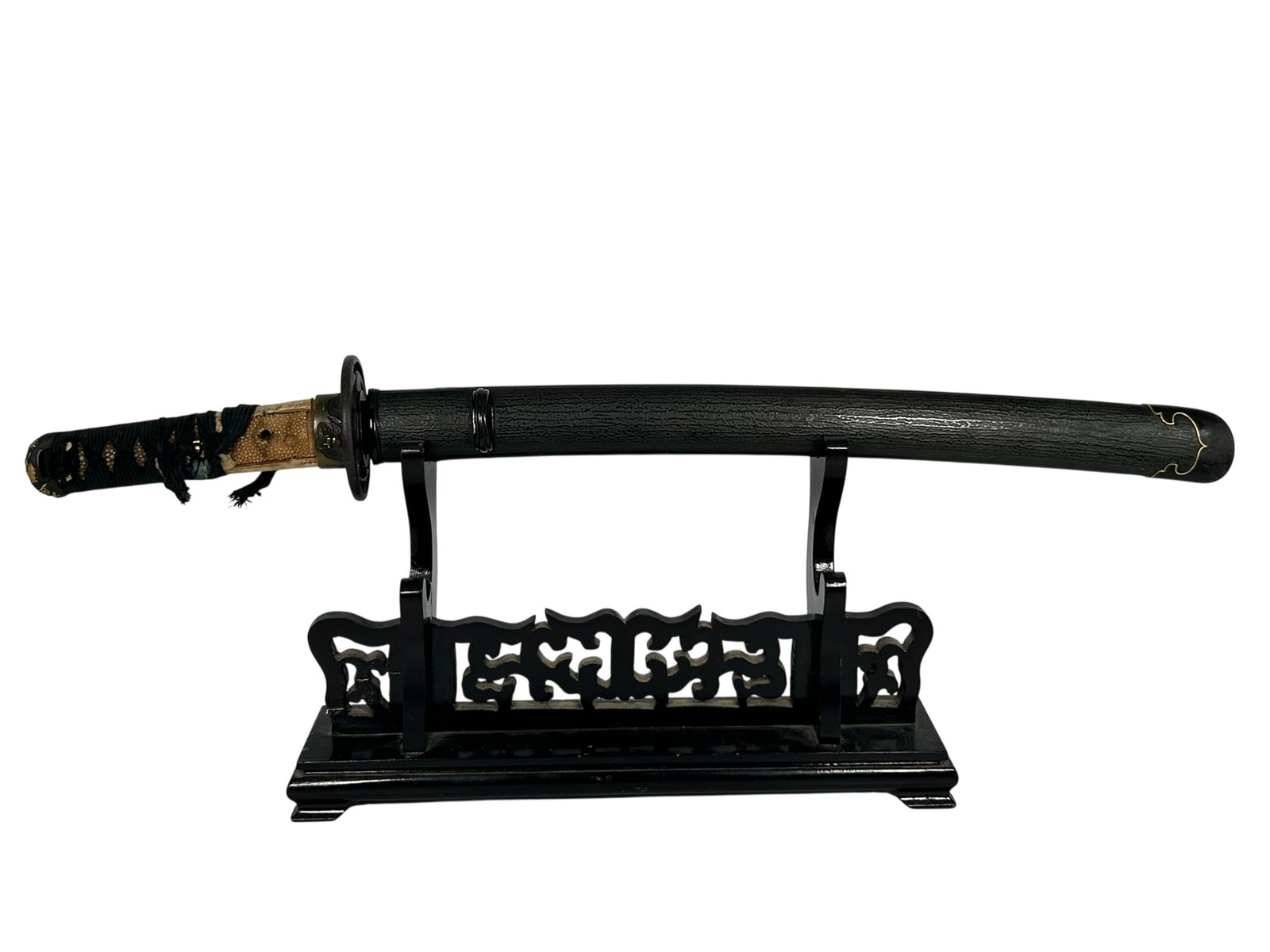 A Japanese Samurai Sword Wakizashi, Wakasa no Kami Ujifusa Mark (1 of 13)
