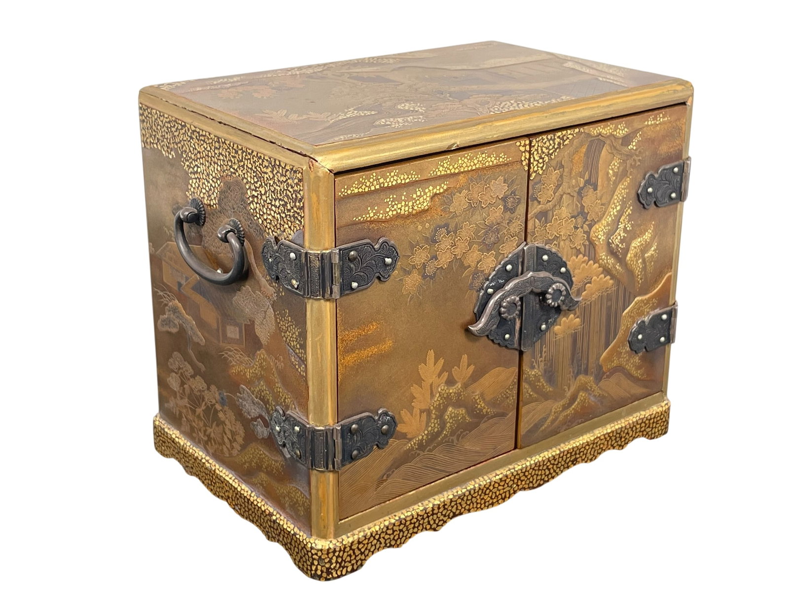 A Japanese Lacquer Small Cabinet, Kodansu (1 of 12)
