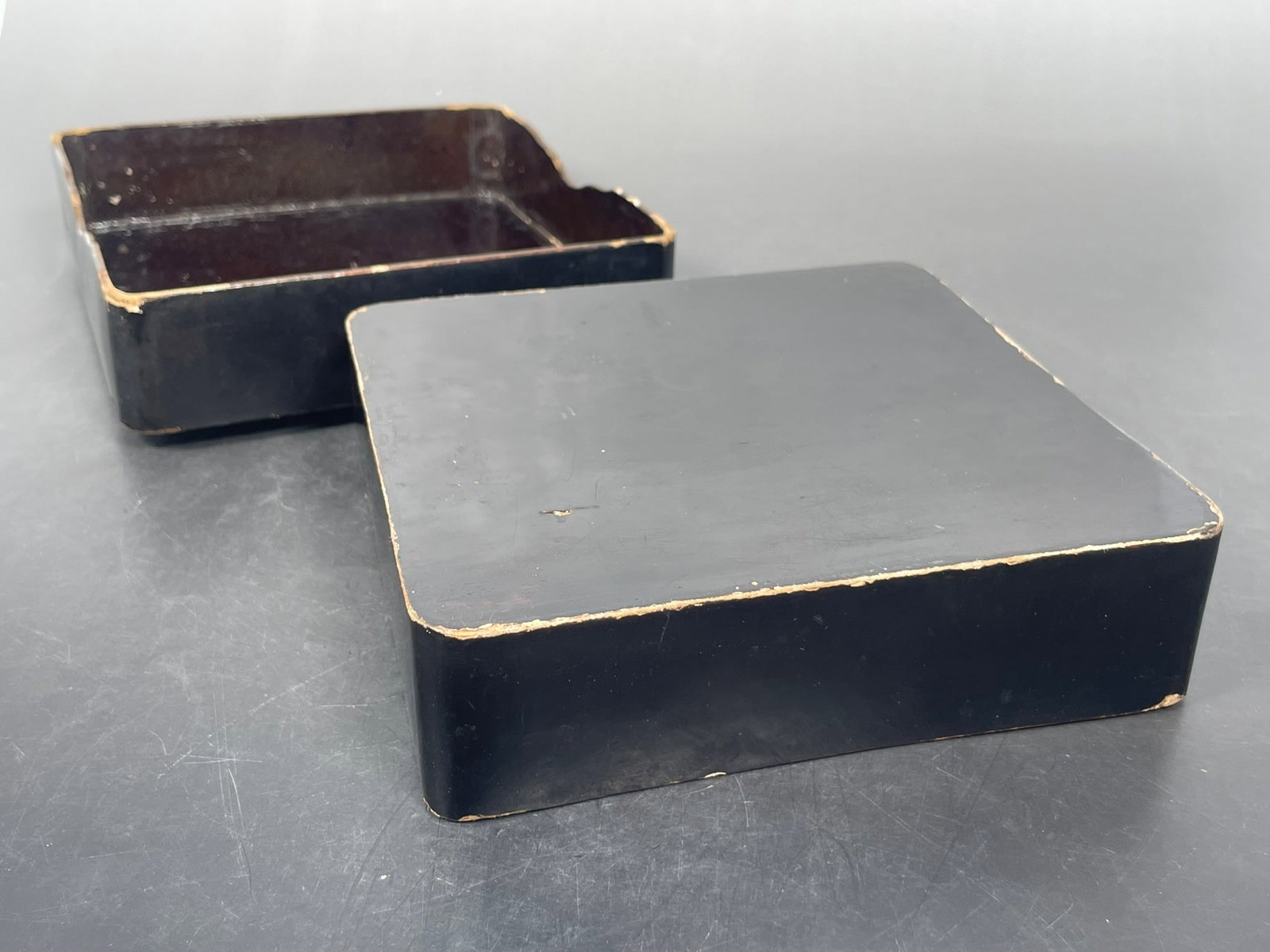 Japanese Lacquer Rectangular Box and Cover - 8
