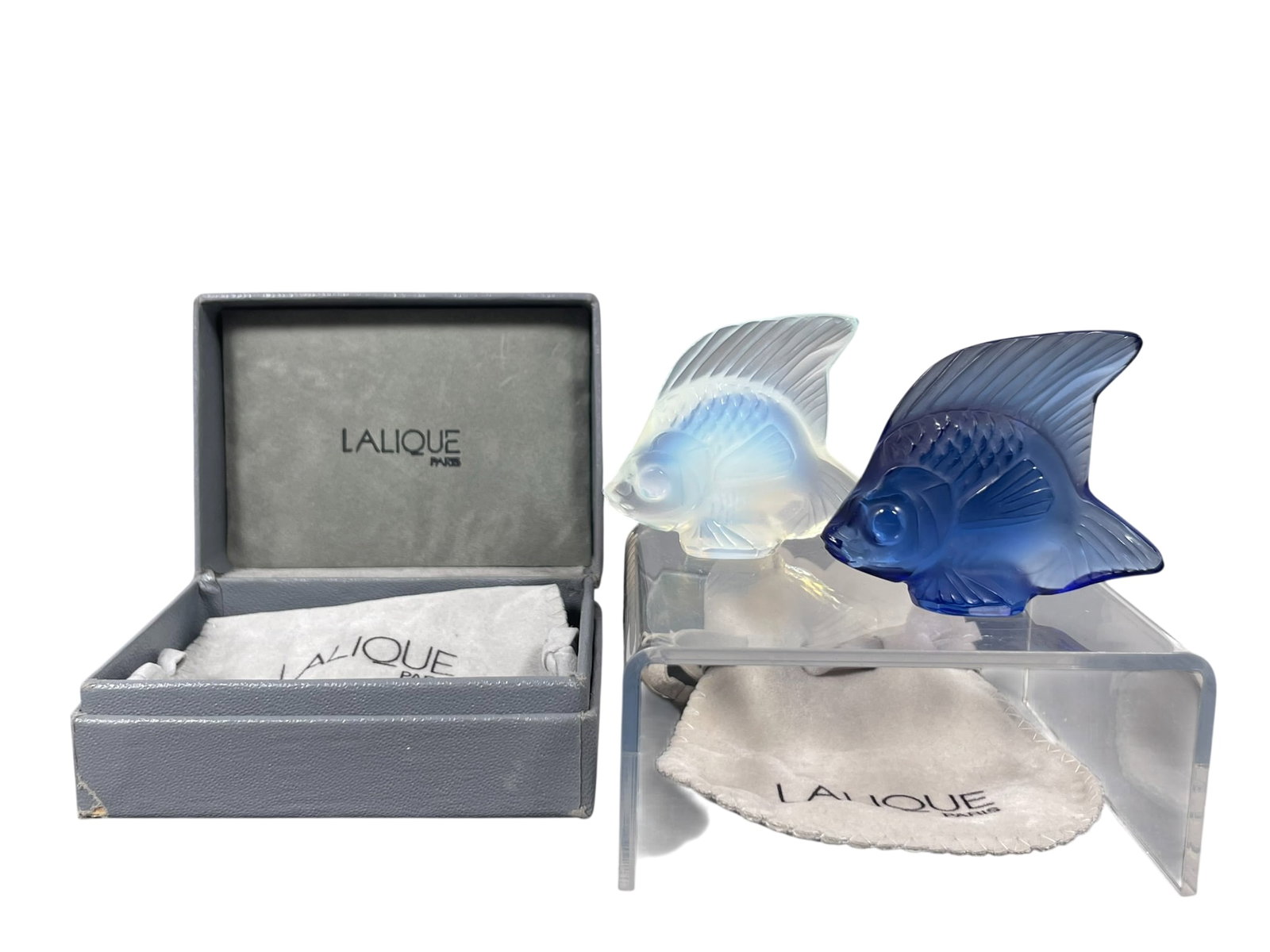 Two Lalique Cachet Poisson Fish Sculptures (1 of 11)