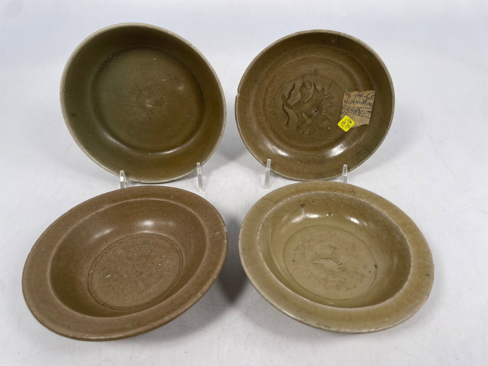 A Group of Four Chinese Celadon-Glazed Dishes (1 of 15)
