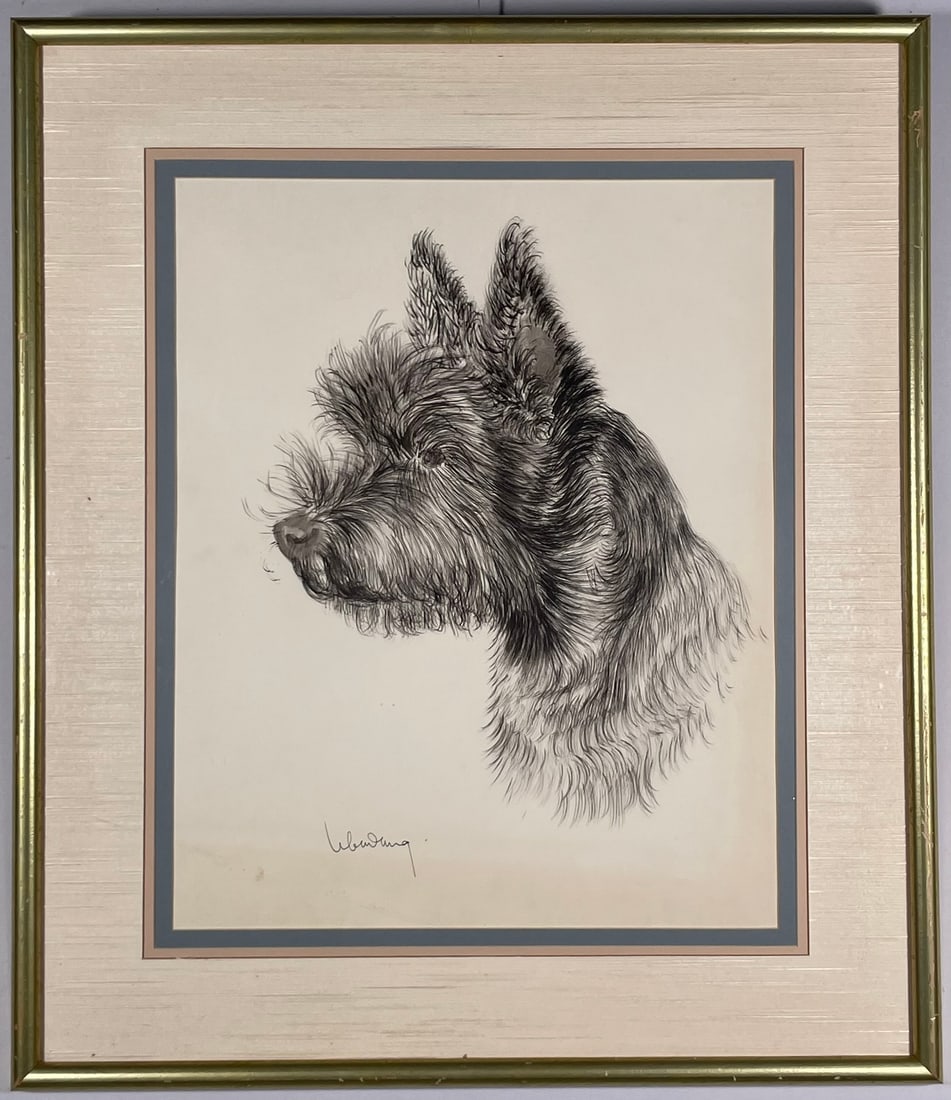 A Painting of Terrier Dog, A Signature Lebadang (1 of 13)