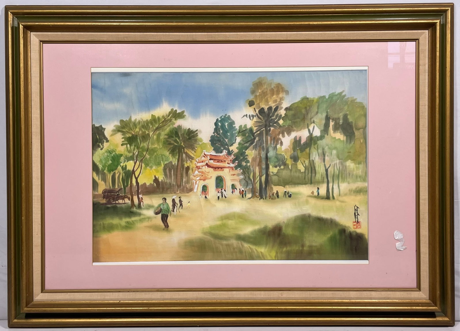 A Vietnamese Painting of Village Gate, Nguyen Hoang Hoanh (1 of 13)