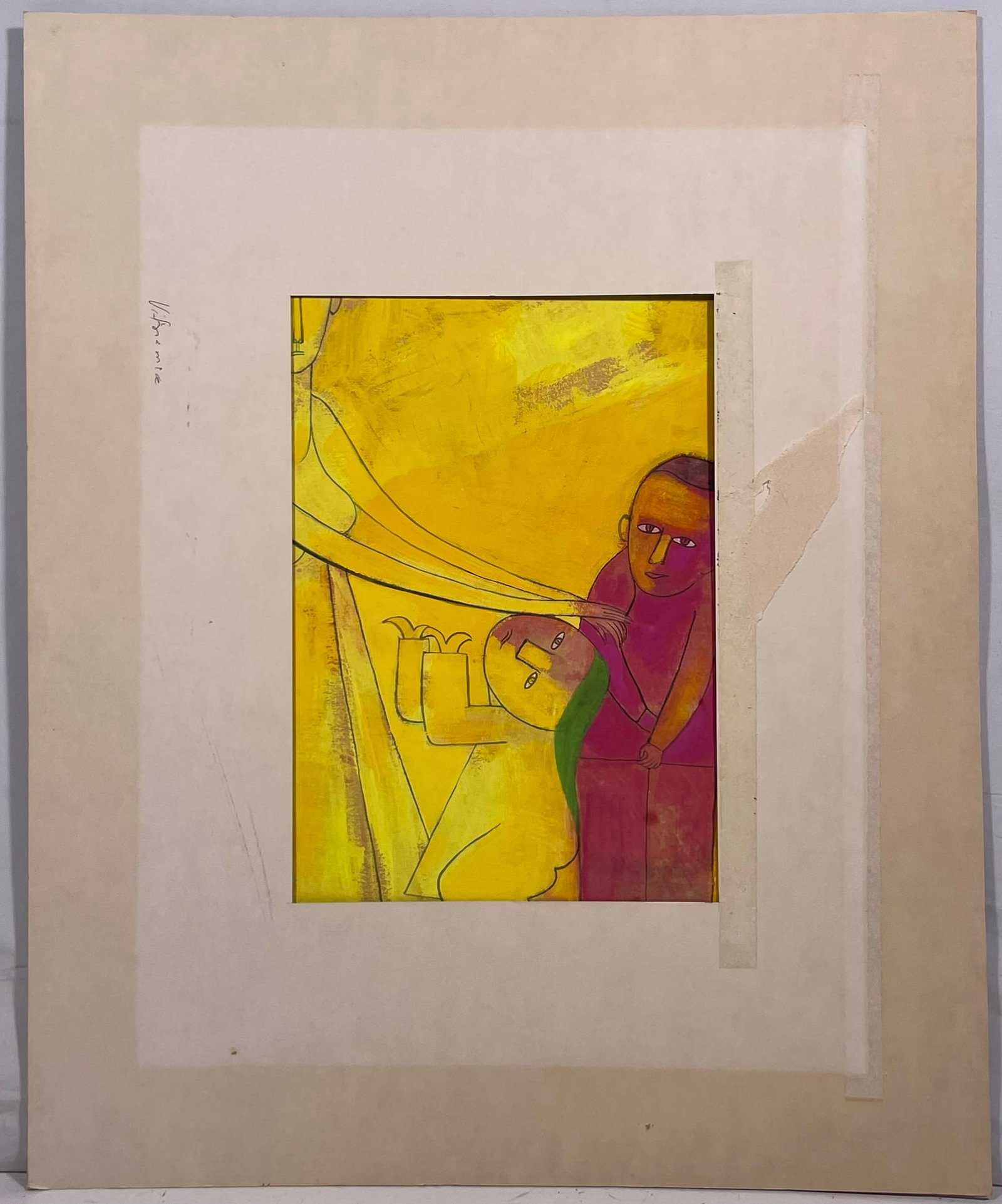 A Vietnamese Painting 'Mother with Children', a Signature Thanh Chuong and a Seal, 1997: Thanh Chuong (b. 1949) is a celebrated Vietnamese artist who began painting at the age of seven and studied at the Fine Arts College. After serving as an engineer during the Vietnam War, he pursued a 