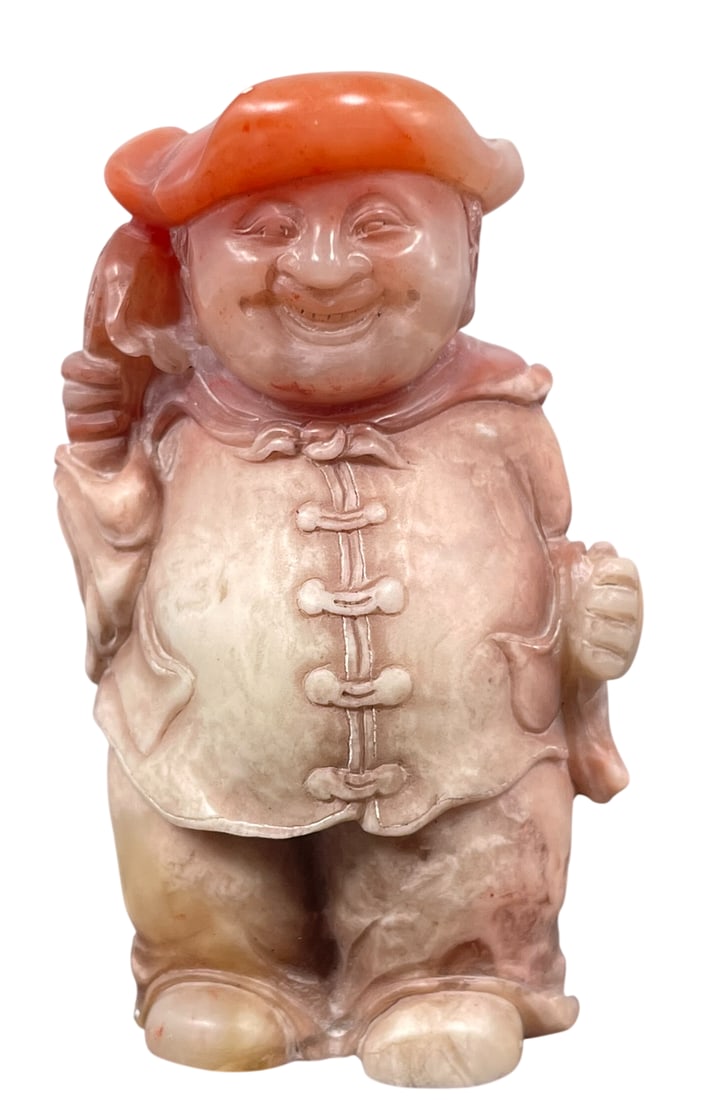 A Chinese Carved Rose Quartz Figure of a Gentleman, 18th Century (1 of 7)