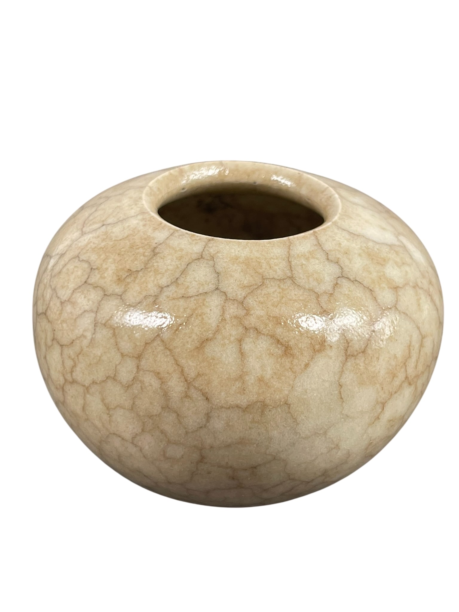 A Chinese Small Crackle Glazed Water Pot (1 of 7)