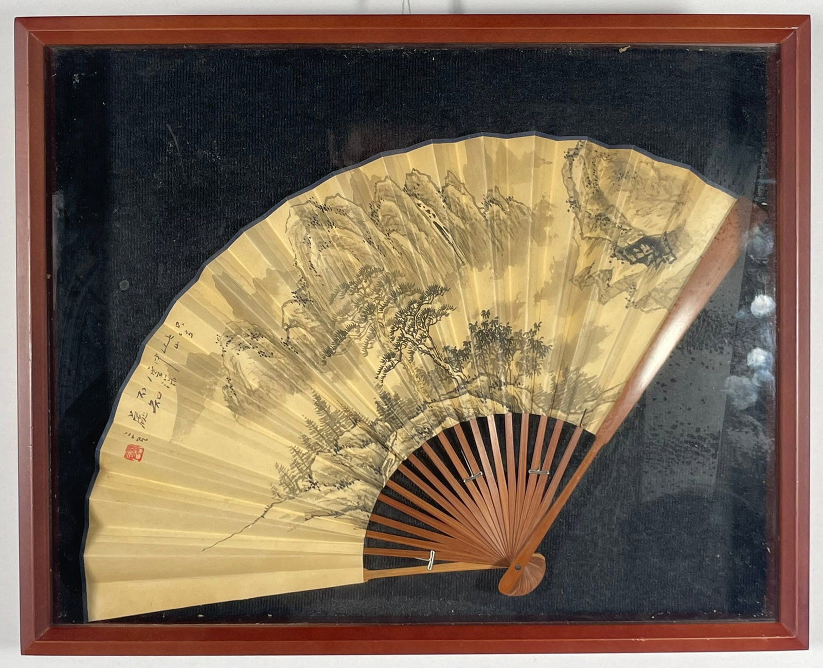 A Chinese Folding Fan, Signature of the Artist (1 of 15)