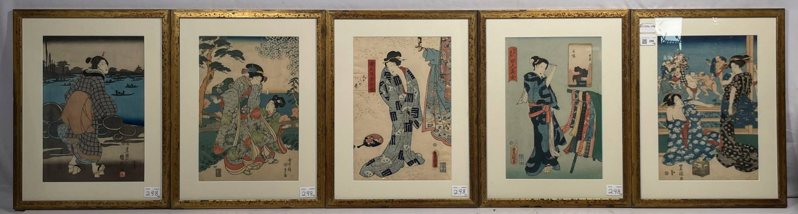 Doyle Provenance: A Group of Five Utagawa School Japanese Woodblock Prints, Late 19th-early 20th (1 of 20)