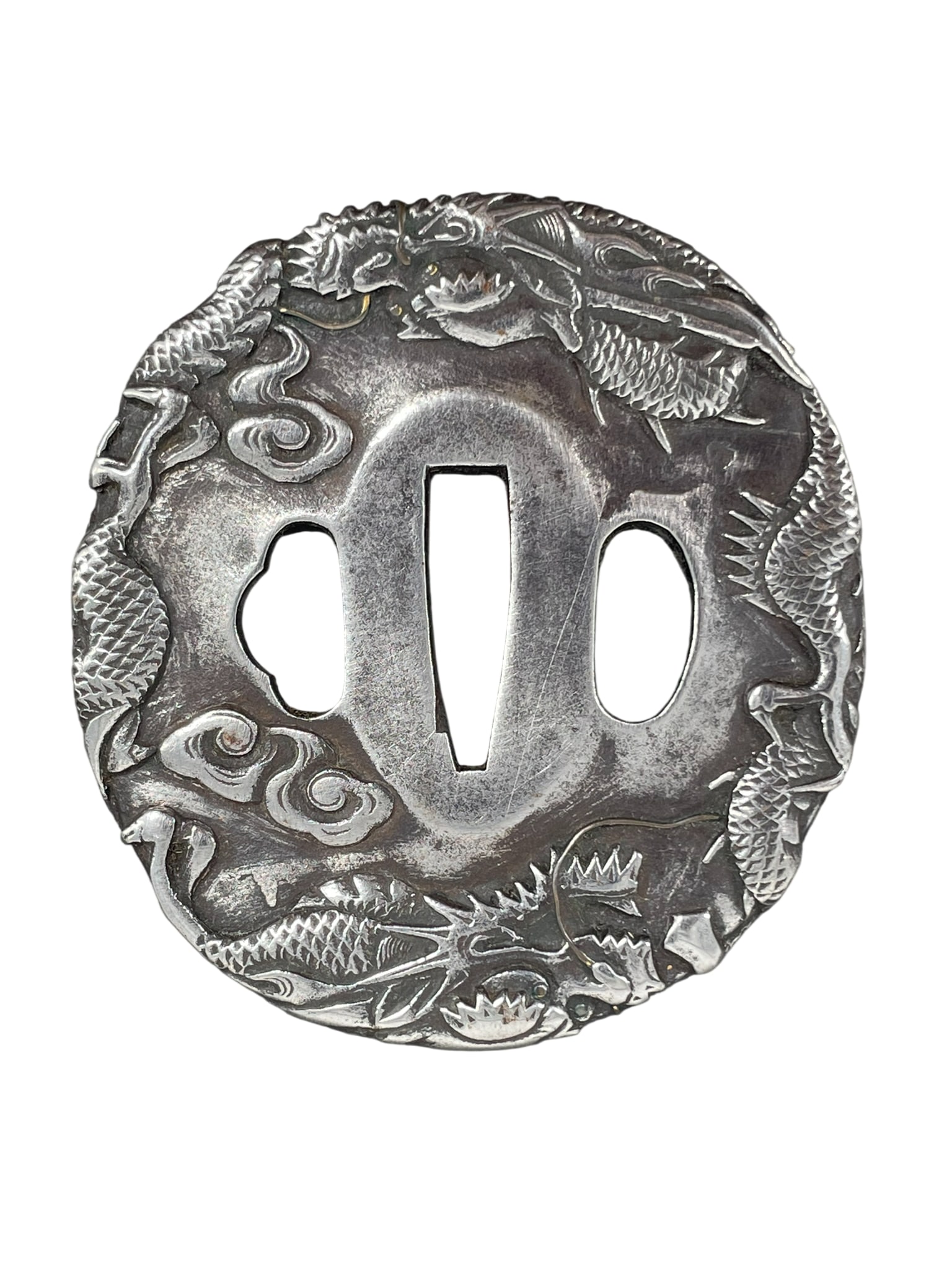 A Japanese Iron Tsuba (1 of 8)