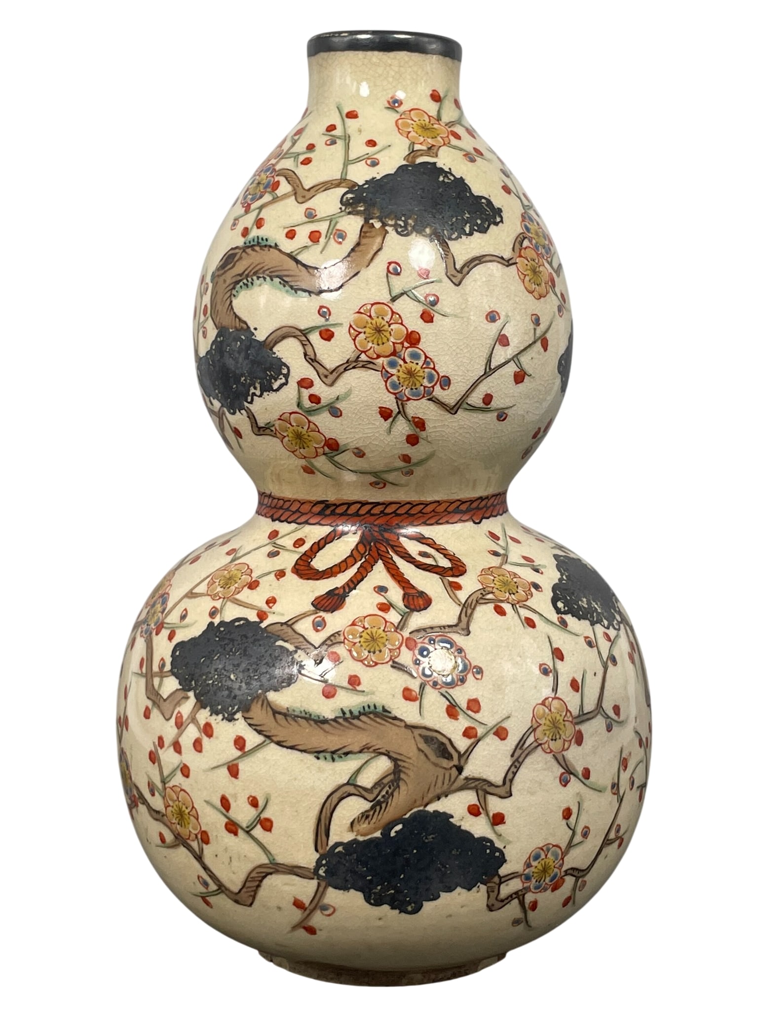 A Japanese Satsuma Double-Gourd Vase (1 of 9)