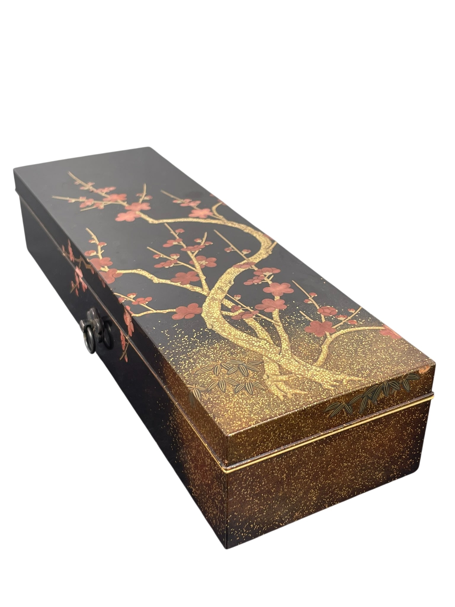 A Japanese Rectangular Lacquer Box and Cover (1 of 9)