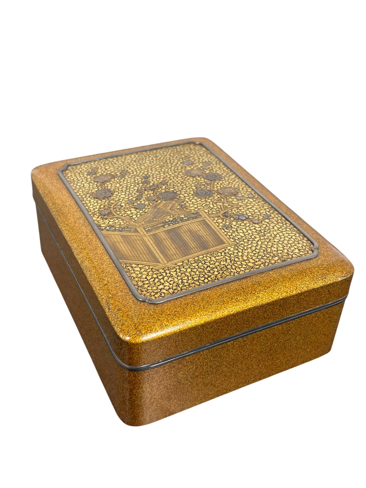 A Japanese Rectangular Lacquer Box and Cover (1 of 8)
