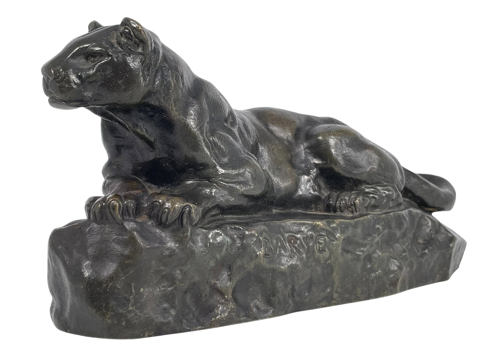 A Replica Cast Bronze Sculpture 'Panther', after Antoine-Louis Barye (1 of 8)