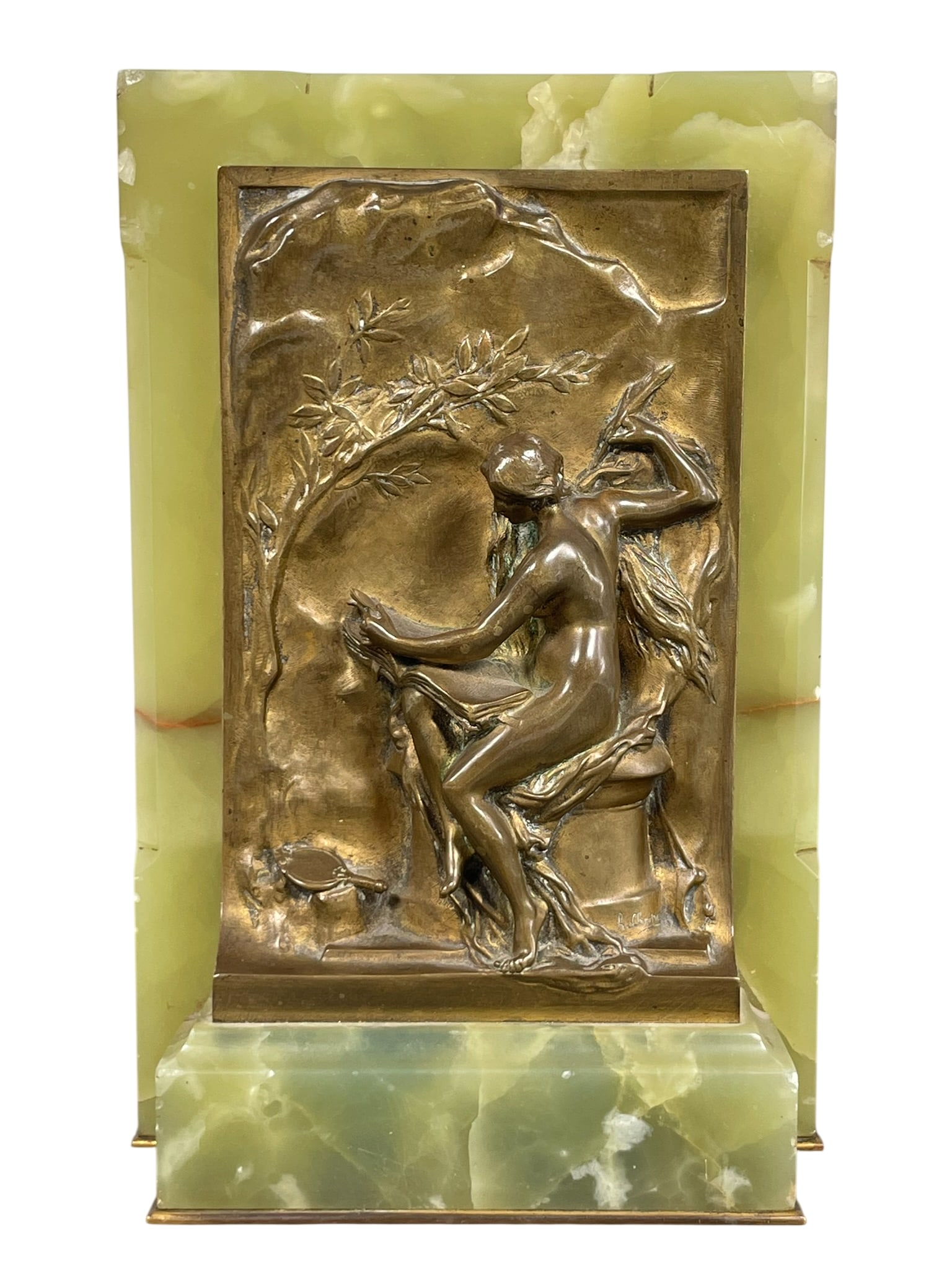 A Vintage Replica Bronze Sculpture 'Truth. Monument to Flaubert', after Henri-Michel-Antoine Chapu (1 of 10)