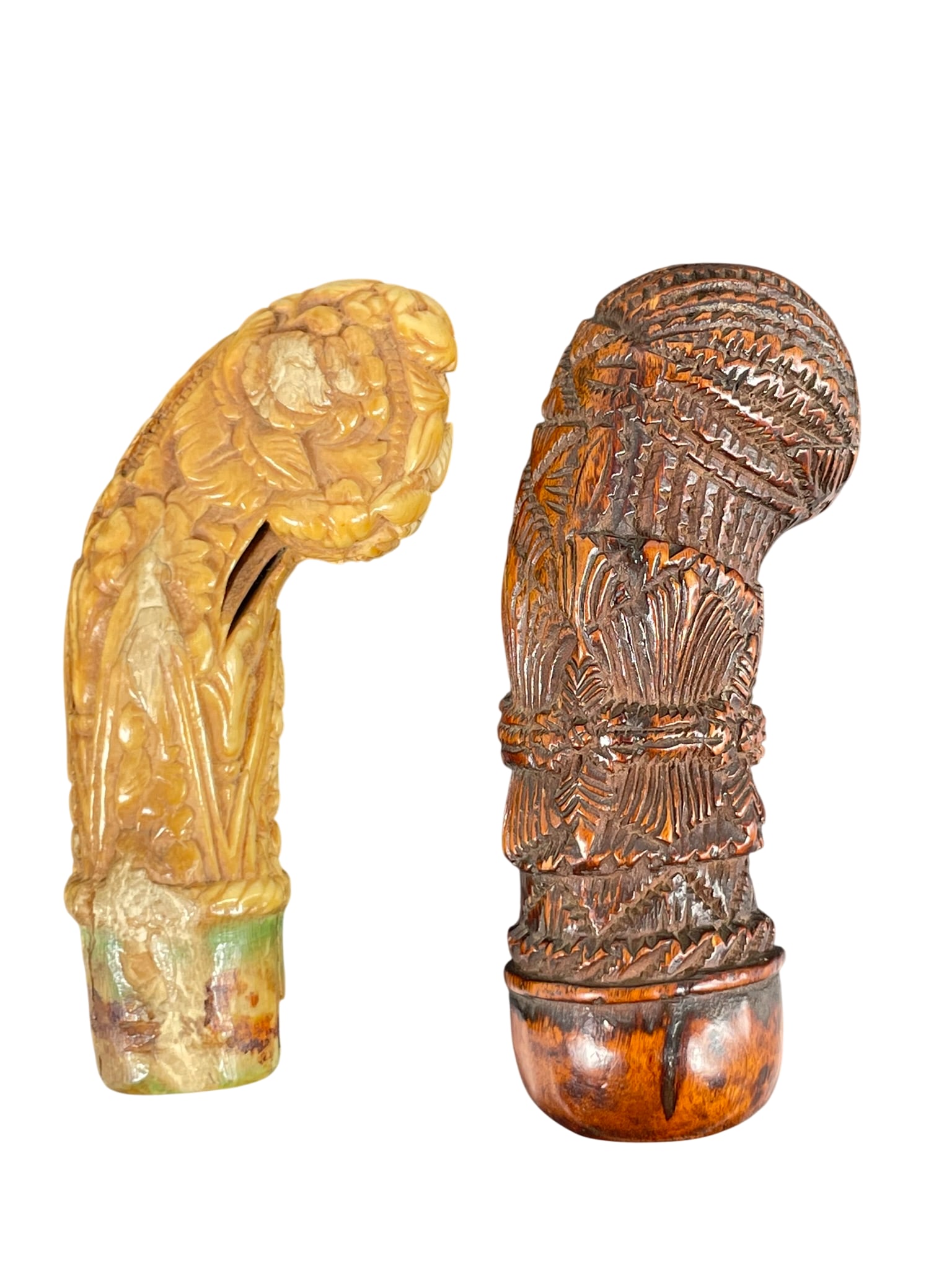 Two Indonesian Carved Kris Hilts, 19th Century (1 of 8)