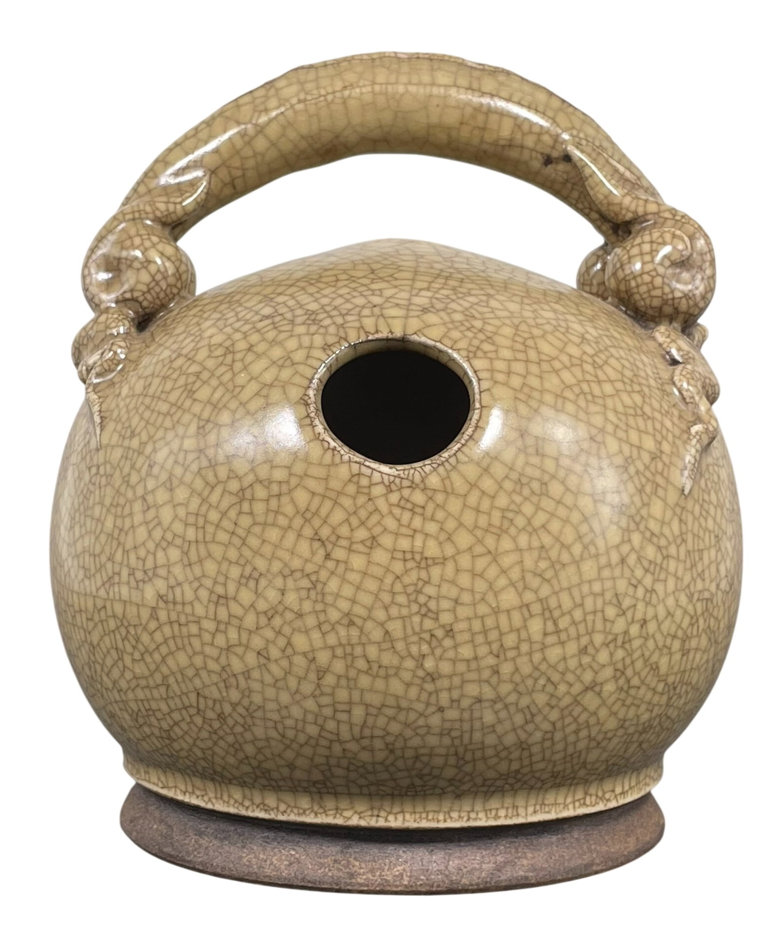 A Vietnamese Porcelain Lime Pot: 6.1/2 in. high, 5.1/2 in. wide. A Private Collection of a Retiring University Professor.