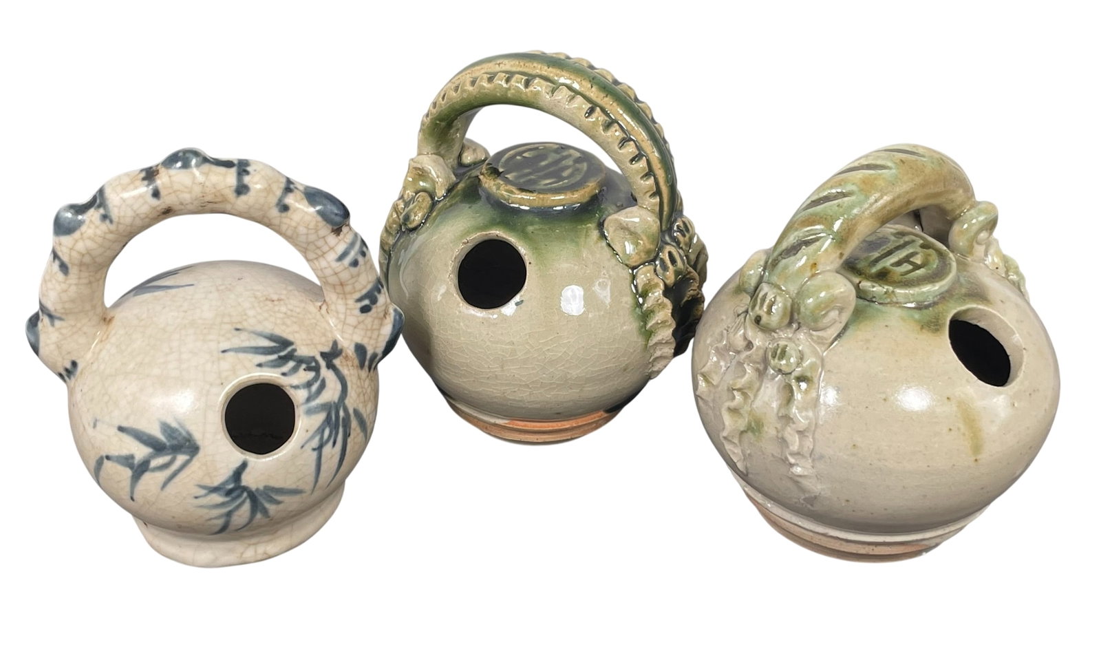 A Group of Three Small Lime Pots (1 of 8)