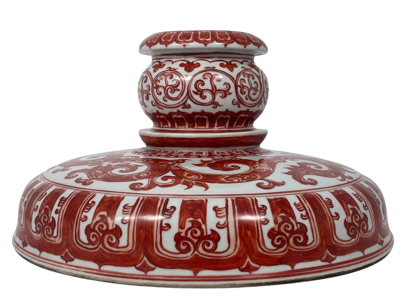 A Chinese Large Iron-Decorated Porcelain Stand (1 of 9)