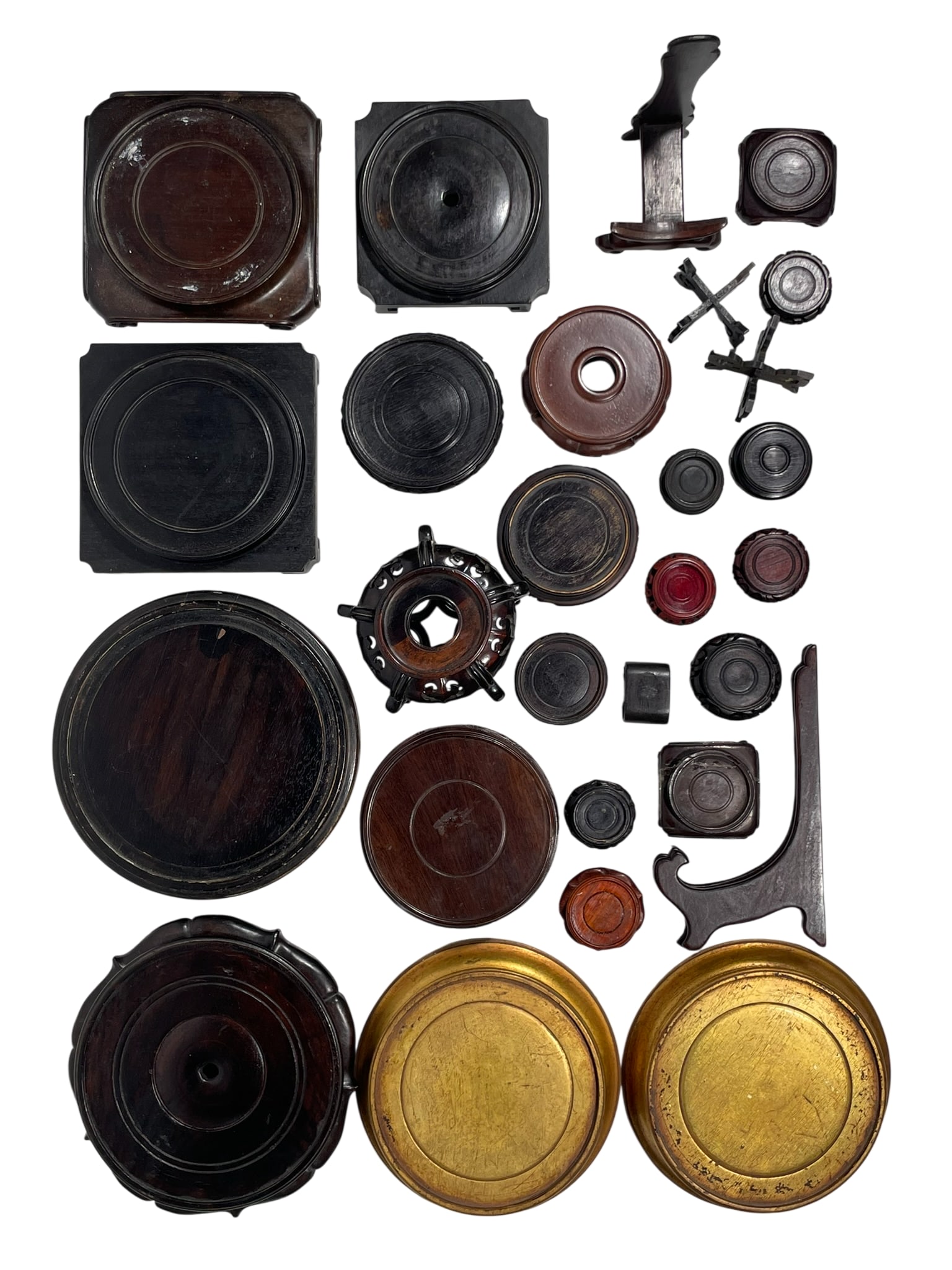 A Group of Twenty-Eight Wood Stands (1 of 19)