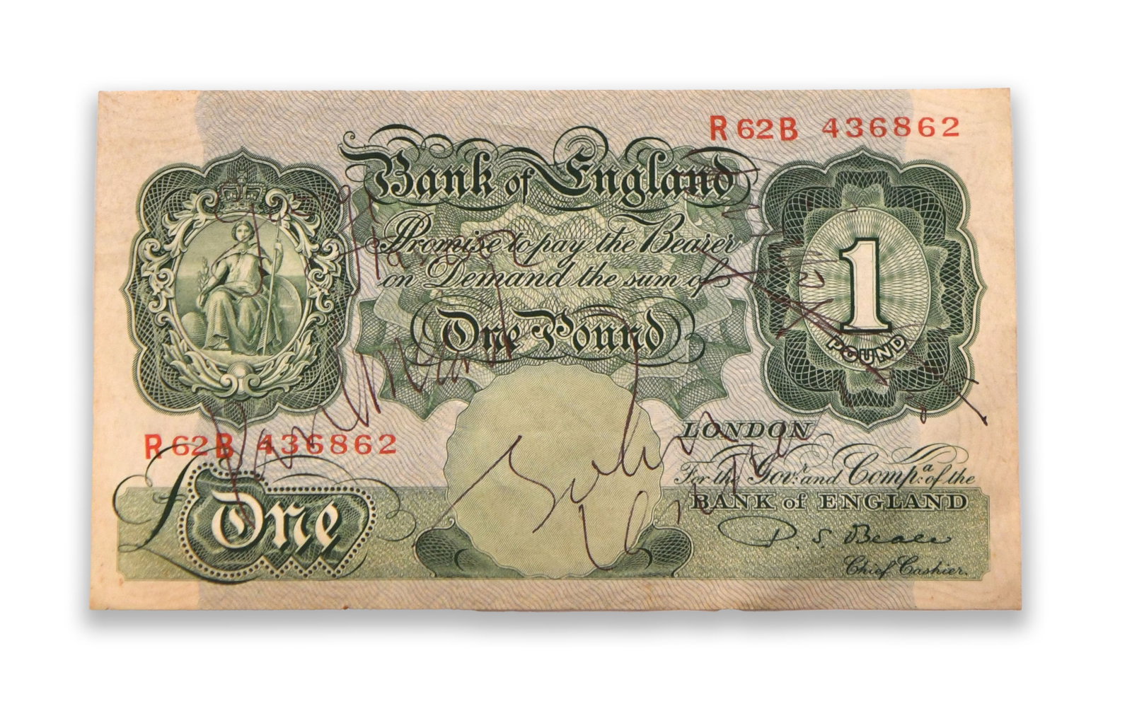 BANK OF ENGLAND ONE POUND NOTE (1 of 2)
