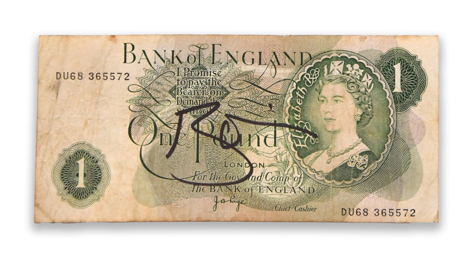 BANK OF ENGLAND ONE POUND NOTE (1 of 2)
