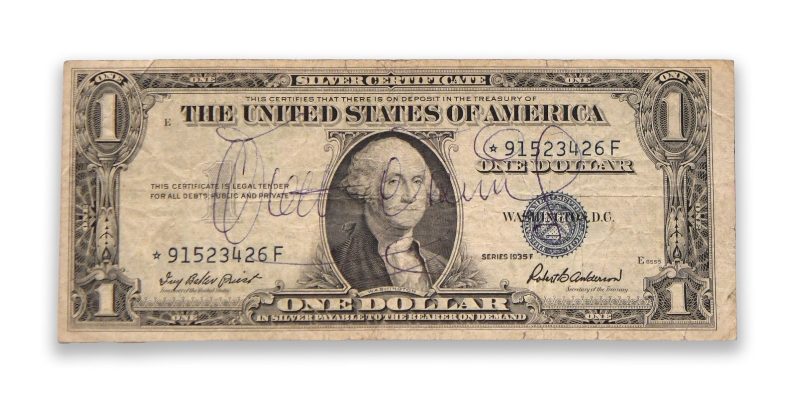 A United States One Dollar Silver Certificate (1 of 2)