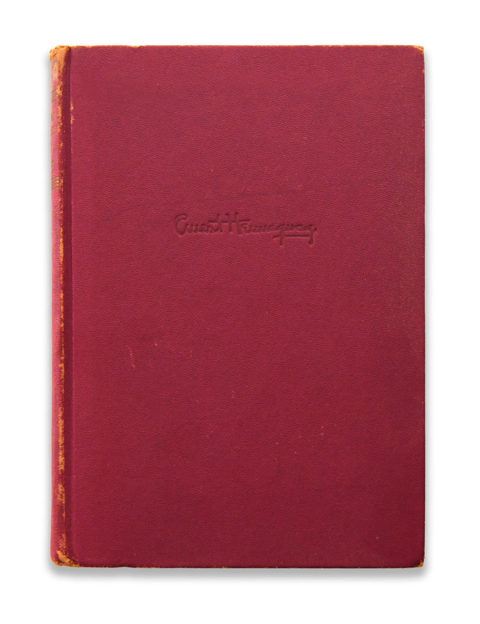 A Copy of Ernest Hemingway's For Whom the Bell Tolls book: A copy of For Whom the Bell Tolls with supporting photographs of the book.