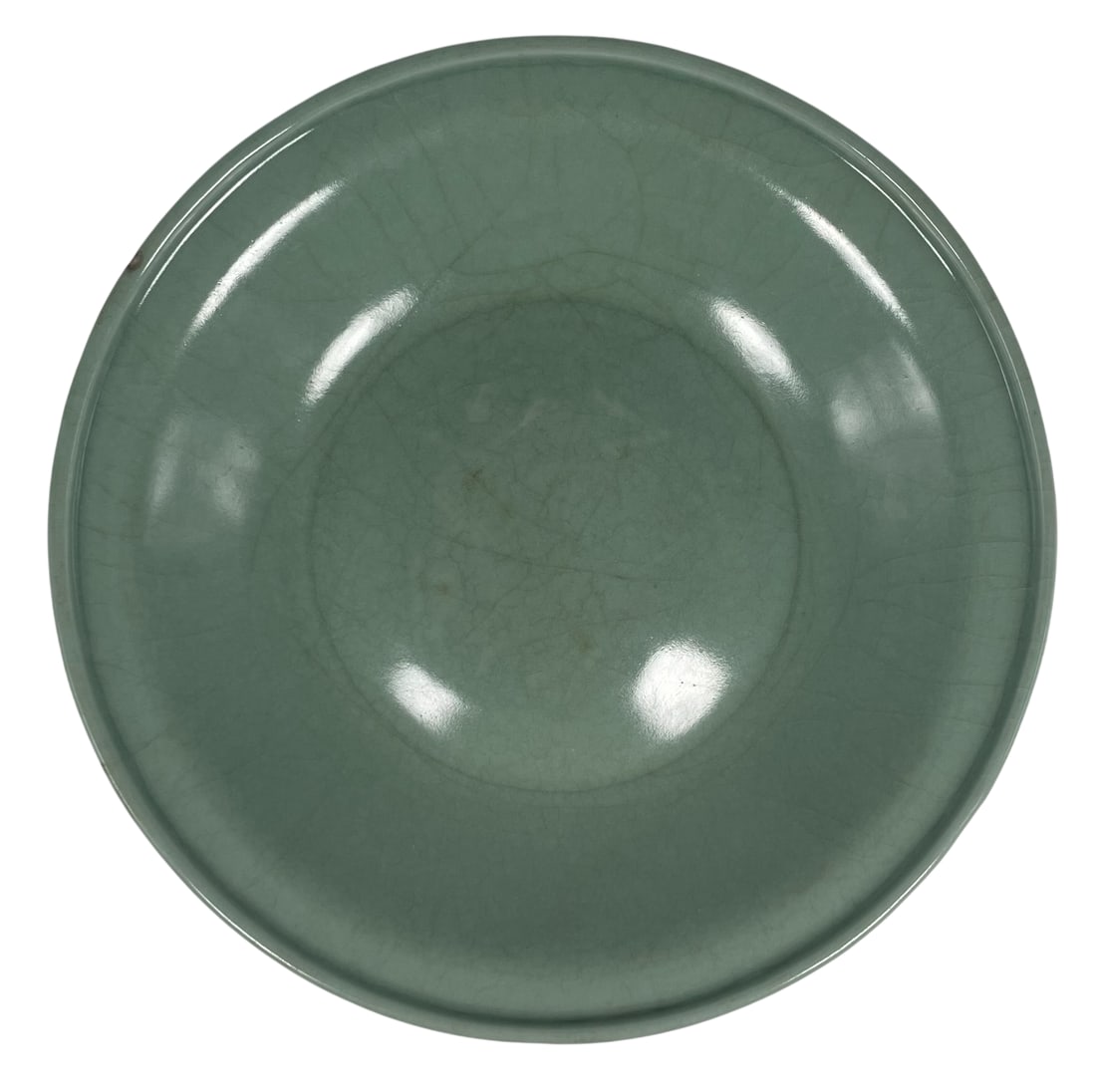 A Chinese Large Celadon-Glazed Porcelain Dish, Ming Dynasty (1 of 13)