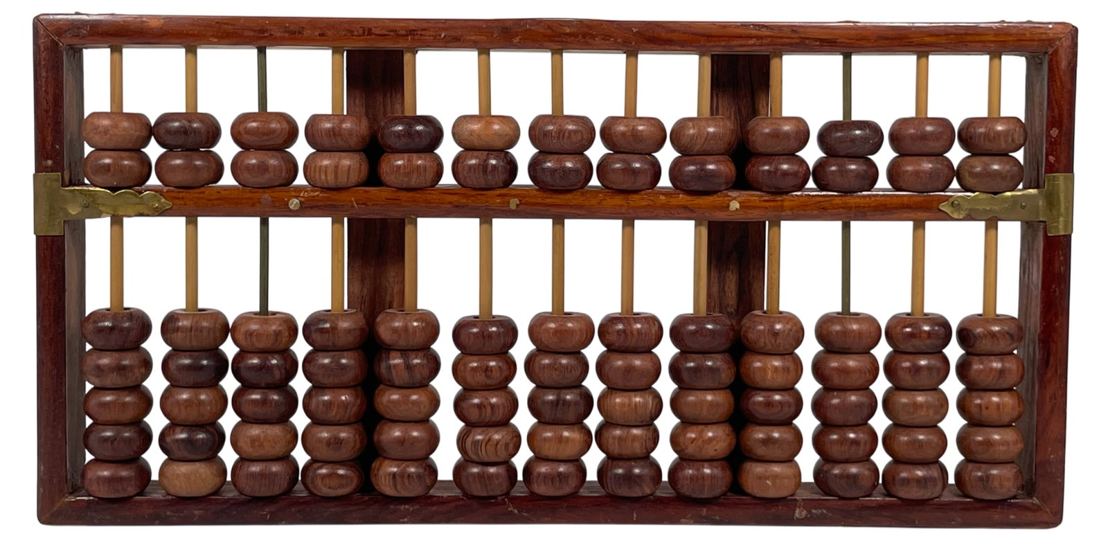 A Chinese Huanghuali Abacus, Lotus-Flower Brand (1 of 8)