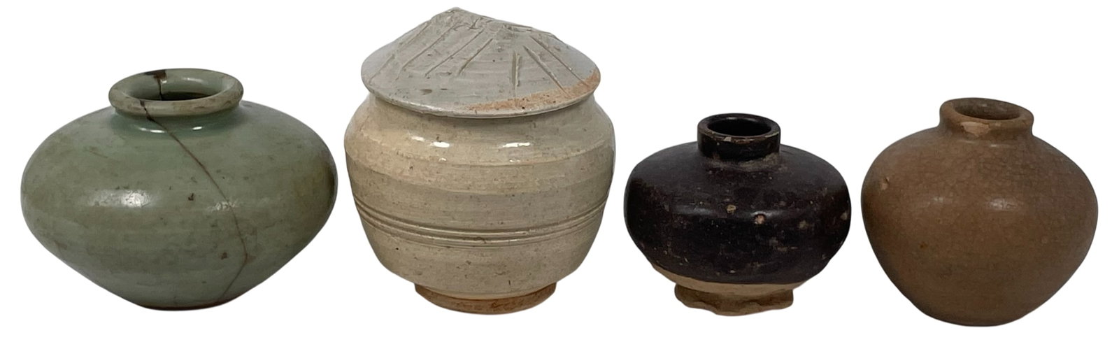 A Group of Four Chinese Porcelain Jarlets, Song Dynasty (1 of 16)