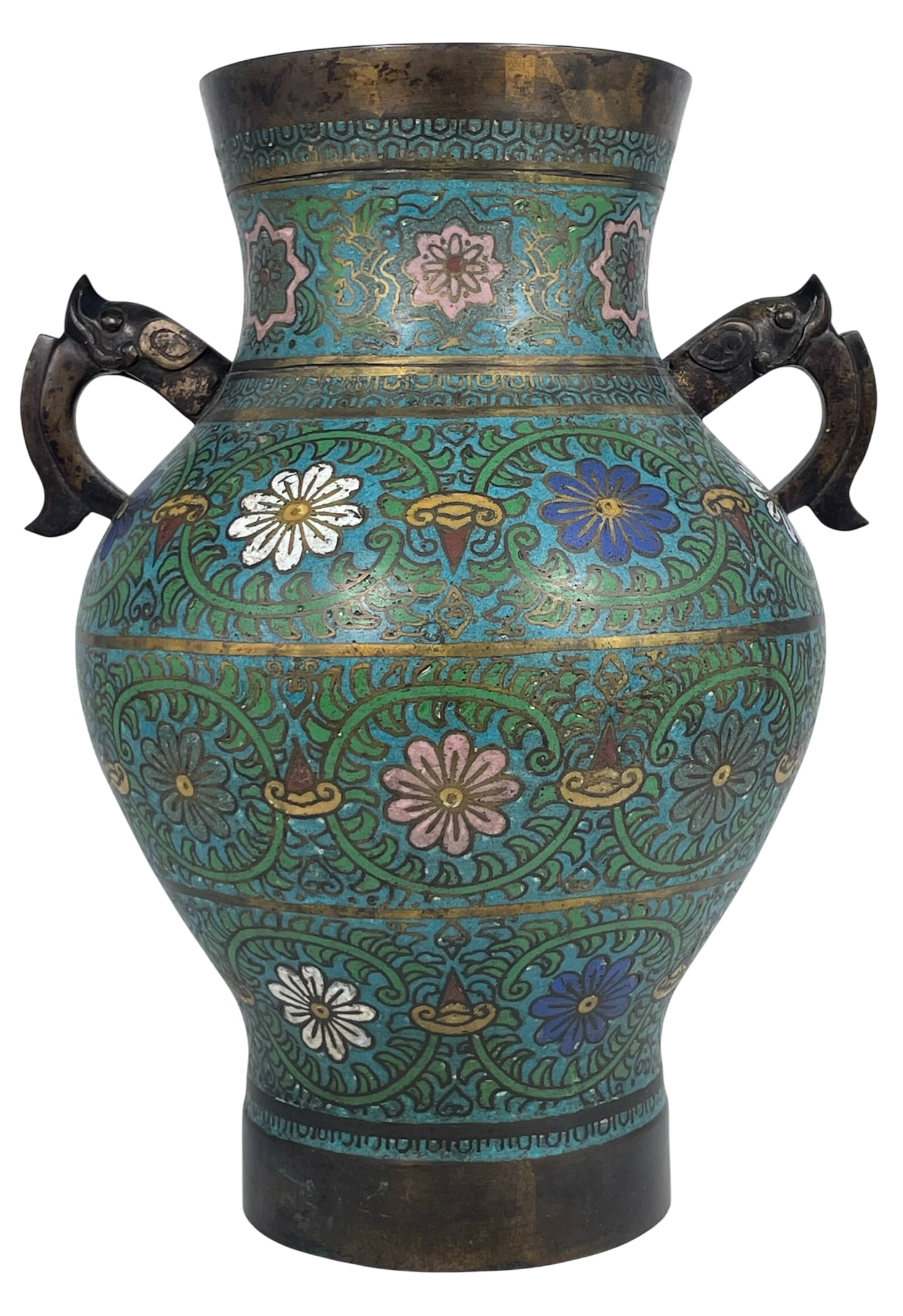 A Japanese Cloisonne Enamel Vase (1 of 13)