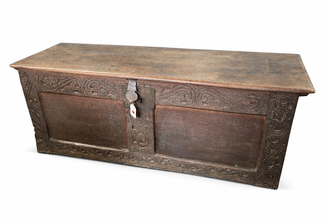 Bonhams Provenance: A Chinese Provincial Carved Wood Trunk, 18th Century (1 of 13)