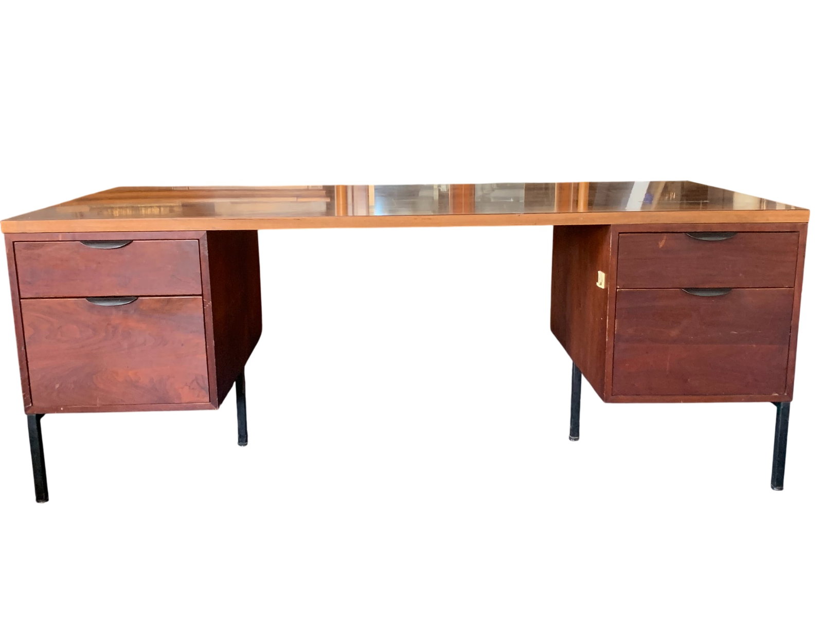 A Large Wood Executive Office Desk (1 of 13)