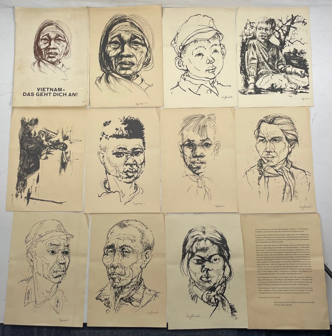 An East German Art Portfolio 'Vietnam - It is Your Concern!', Wolfgang Speer and Peter Westphal, (1 of 11)