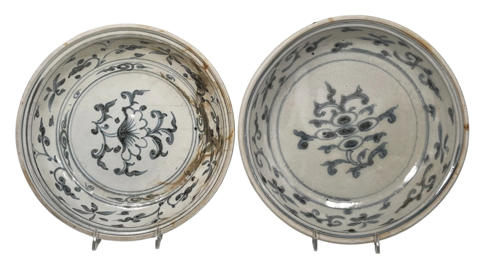Two Blue and White Porcelain Dishes: A Private Collection of a Retiring University Professor.