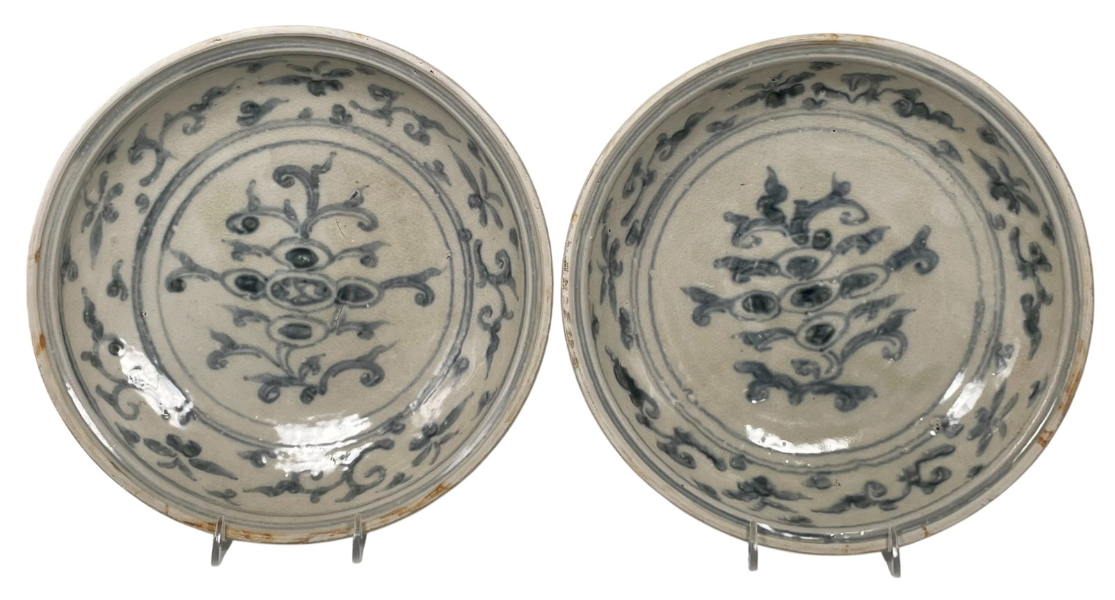 Two Blue and White Porcelain Dishes: A Private Collection of a Retiring University Professor.