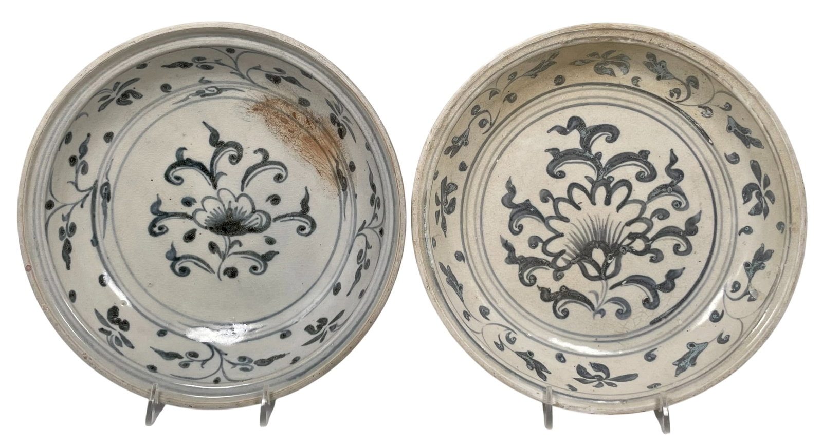 Two Blue and White Porcelain Dishes: A Private Collection of a Retiring University Professor.