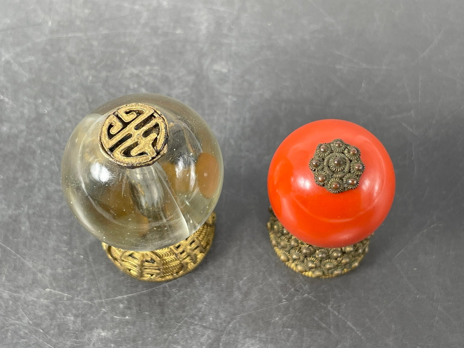 Two Hat Finials - 2