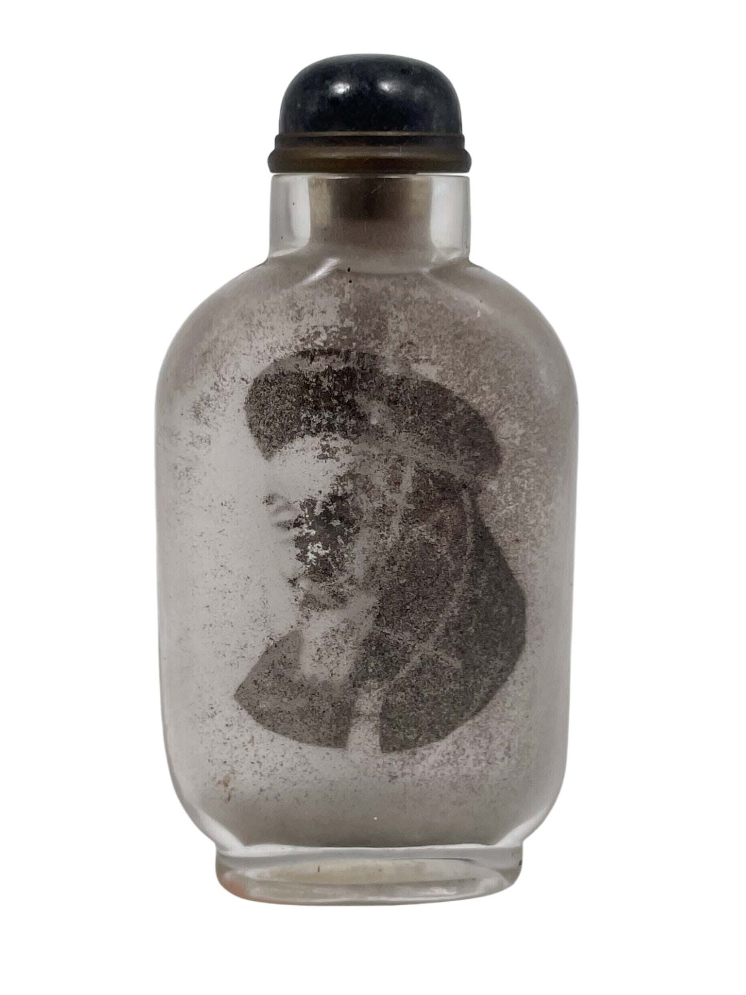 A Chinese Inside-Paint Glass Snuff Bottle, a Signature 'Ma Shaoxuan': 3.1/4 in. high, 1.3/4 in. wide.