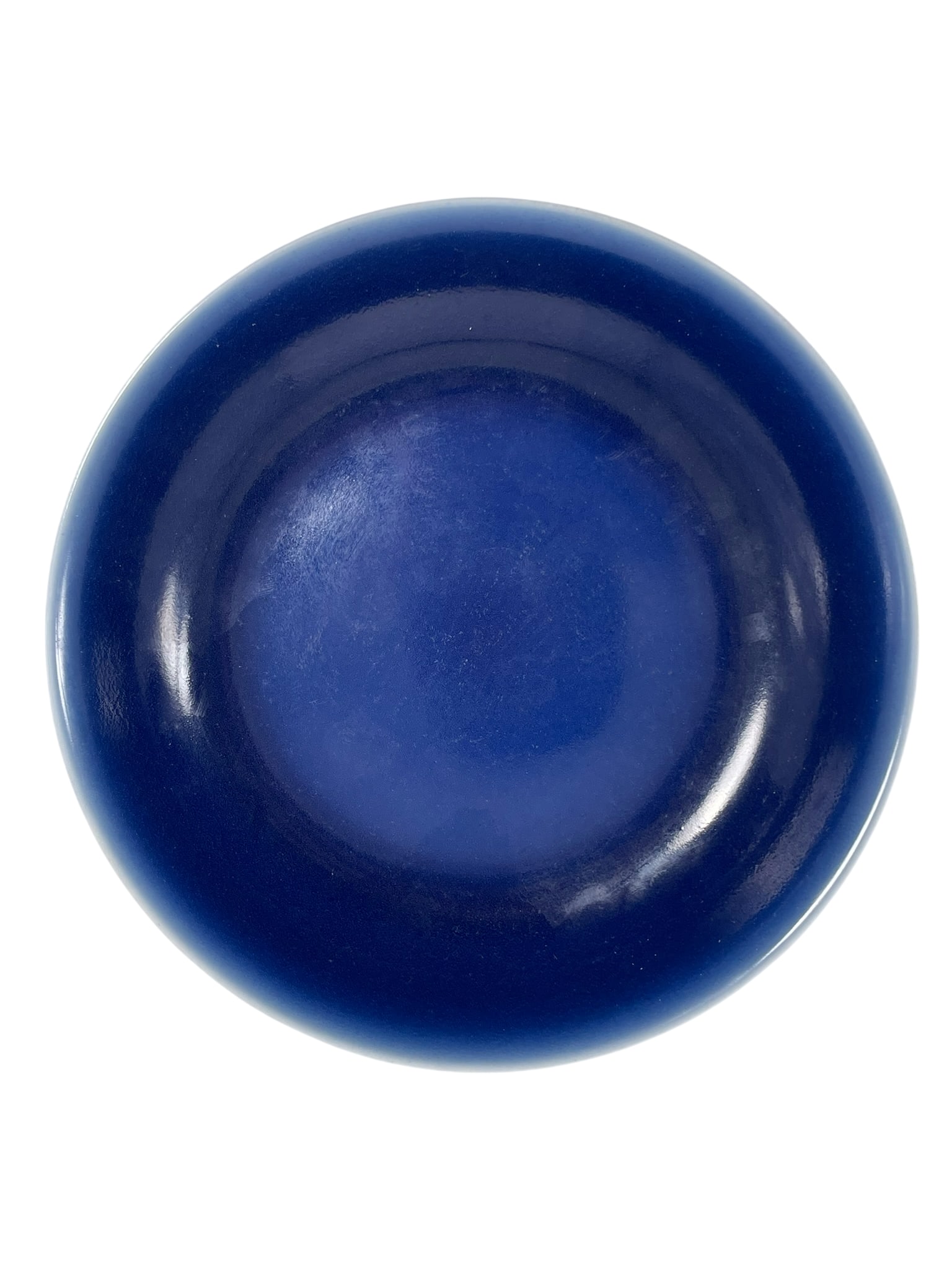 A Chinese Blue-Glazed Porcelain Dish, Qianlong Mark (1 of 10)