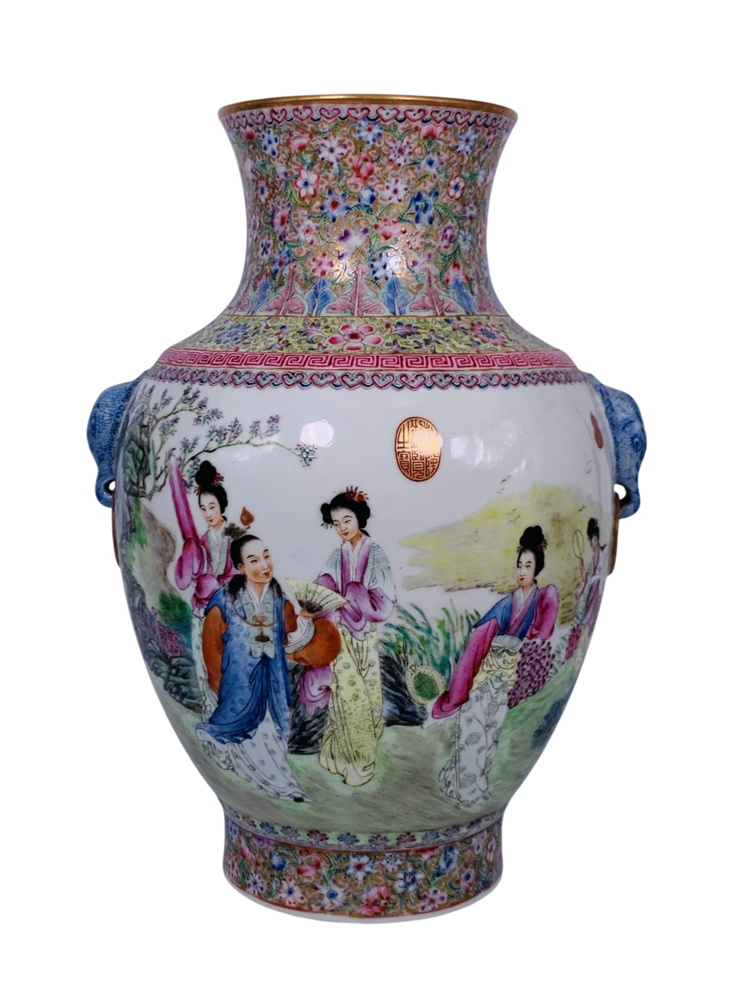 Doyle Provenance: Chinese Enameled Porcelain Vase, Republic Period (1 of 19)