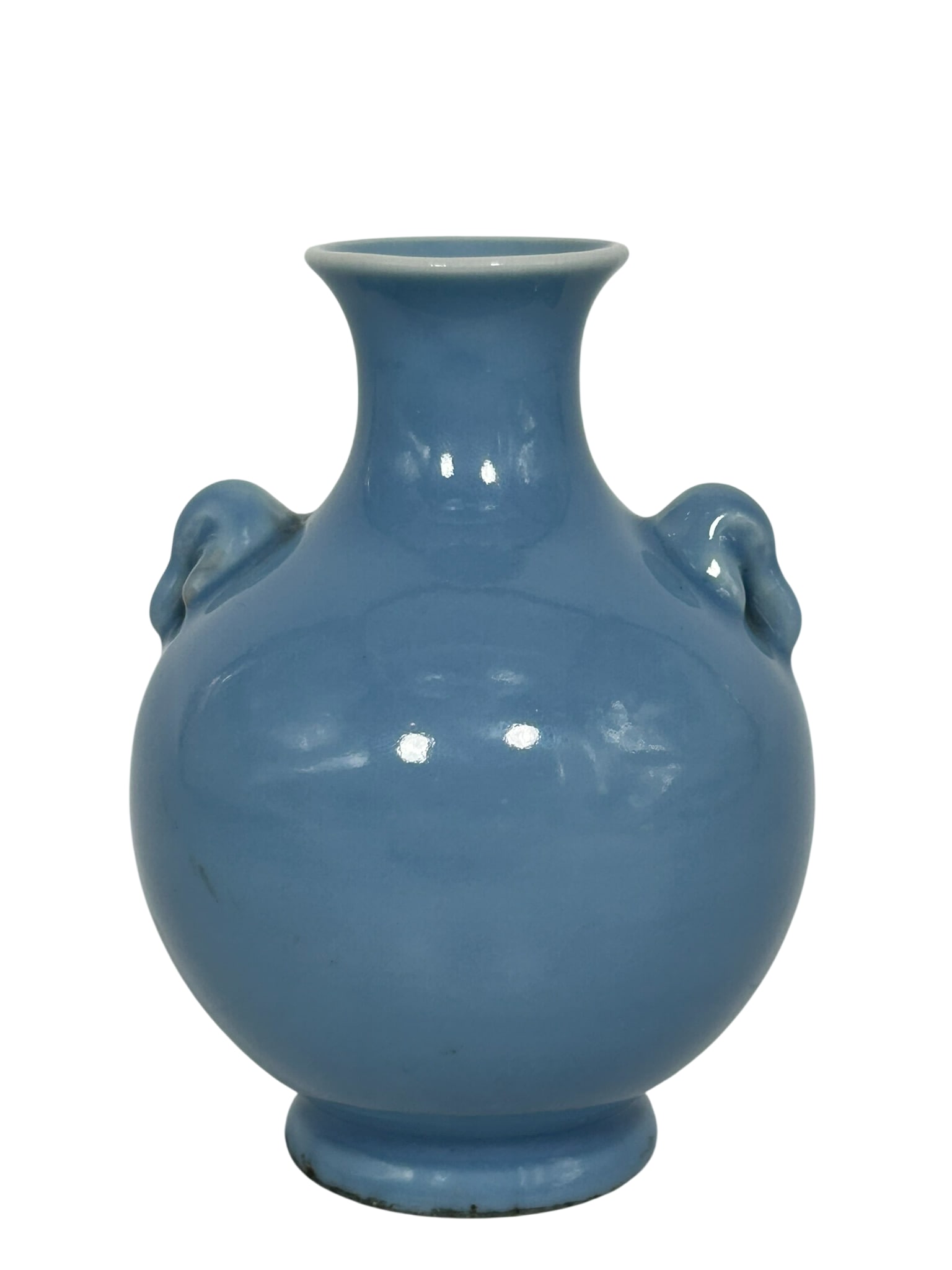 Sotheby's Provenance: A Chinese Small Clair-de-Lune-Glazed Elephant-Handled Vase, 19th/20th Century (1 of 11)