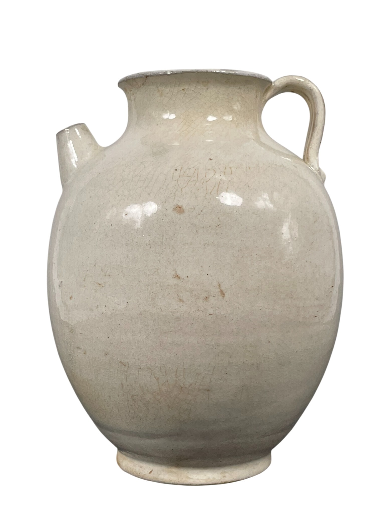 A Chinese Xing-Type White-Glazed Ewer, Tang Dynasty (1 of 11)