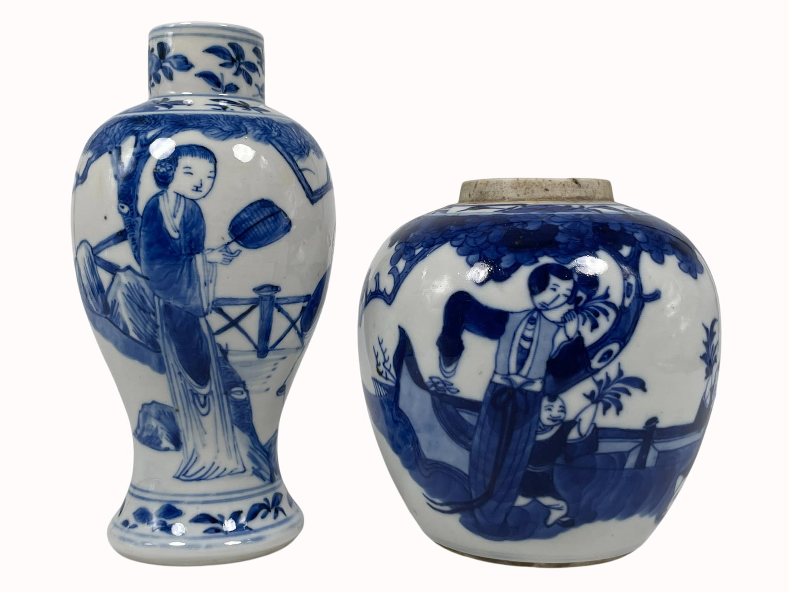 Two Chinese Small Blue and White Porcelain Ware (1 of 12)