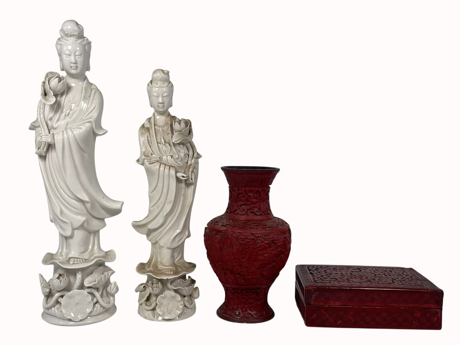 A Group of Four Chinese Porcelain/Lacquer Ware (1 of 15)