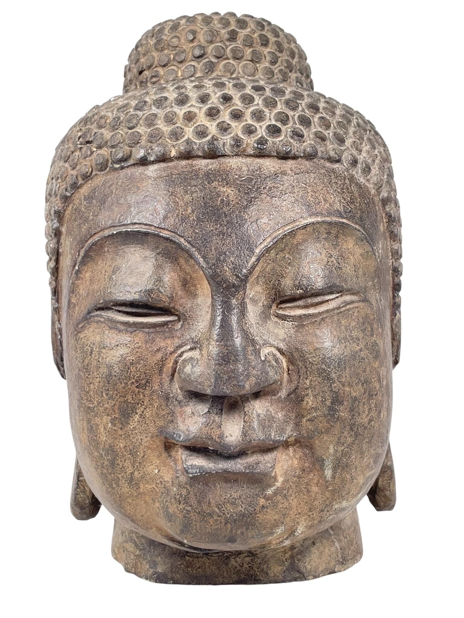 A Carved Stone Buddha Head (1 of 11)