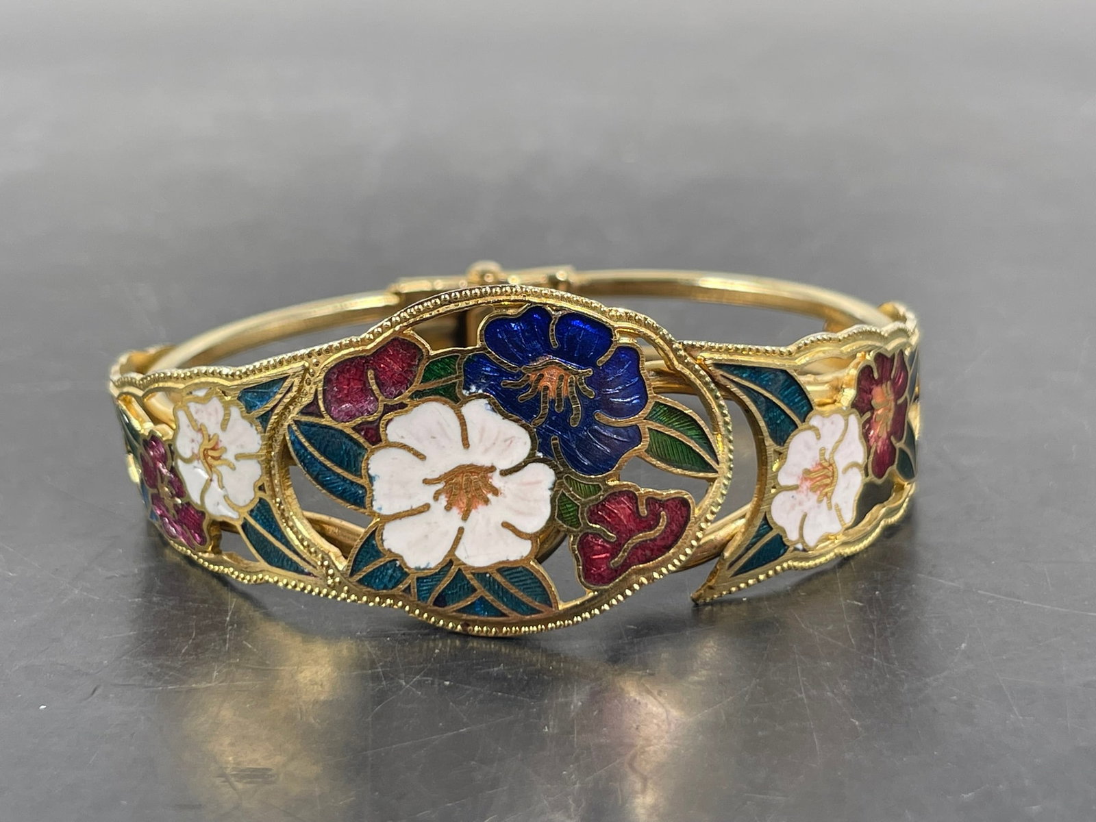 Two Cloisonne Bracelets - 7