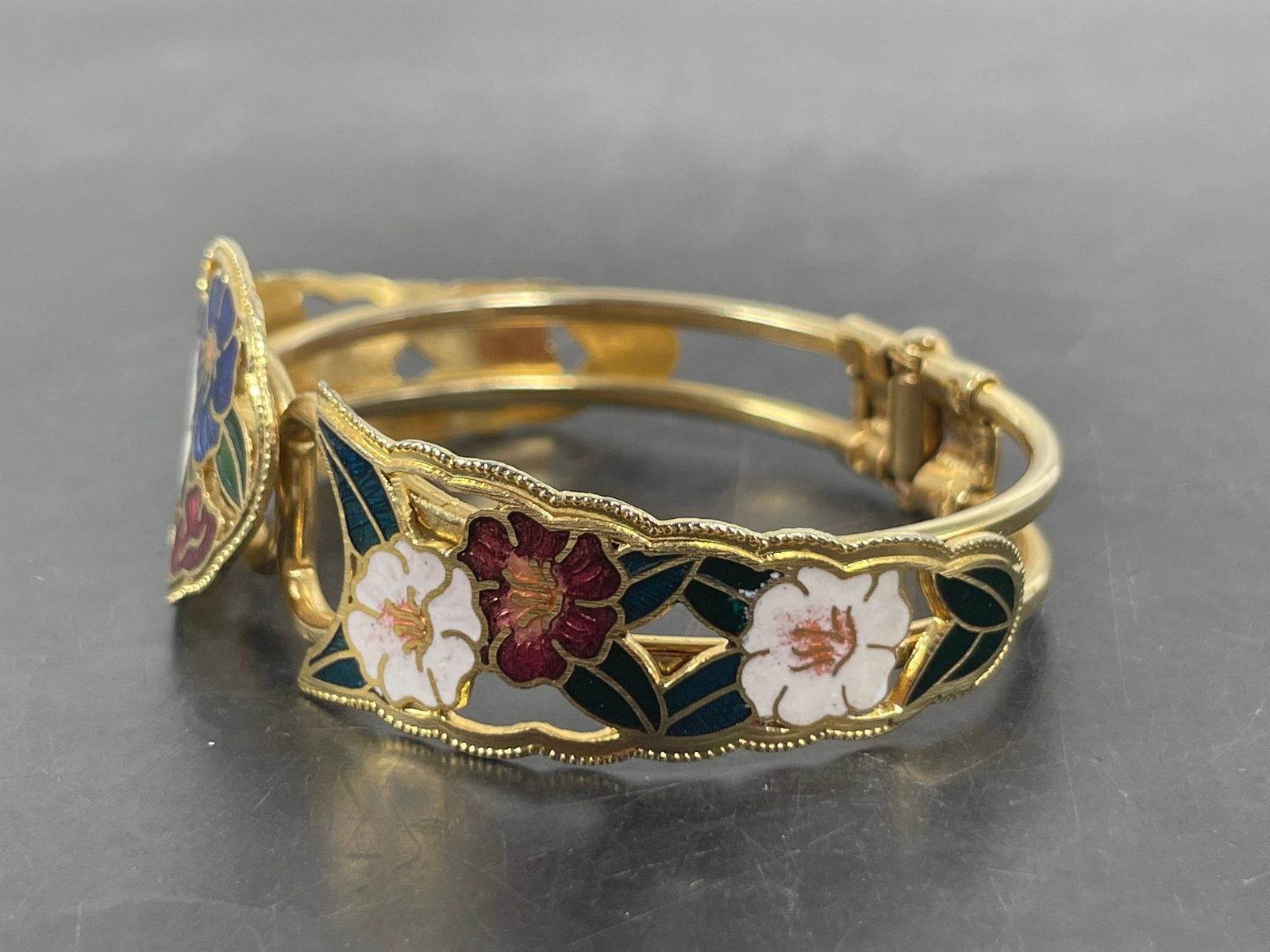 Two Cloisonne Bracelets - 8