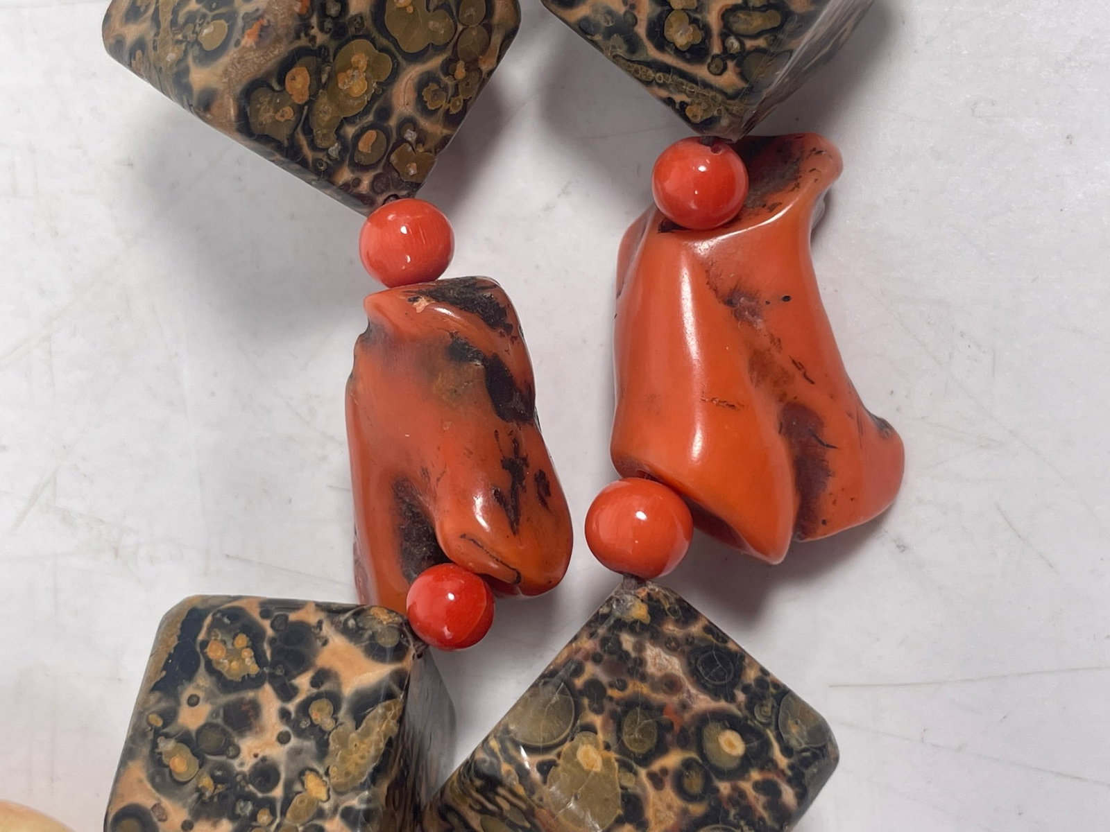 A Large Multi-Gemstone Statement Necklace - 3